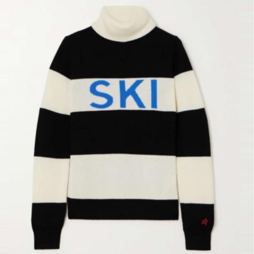 Perfect Moment Schild Merino Wool Turtleneck Ski Striped Sweater - Picture 6 of 7